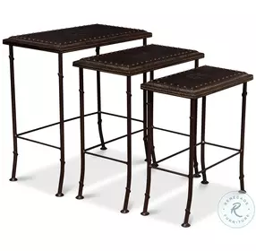 Noble Brown Nesting Tables Set Of 3