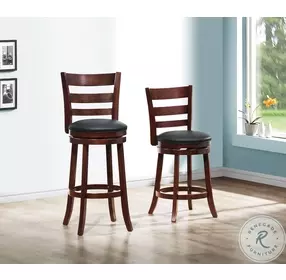 Edmond Black Swivel Counter Height Chair