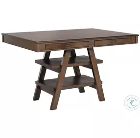 Dewey Walnut Counter Height Dining Room Set