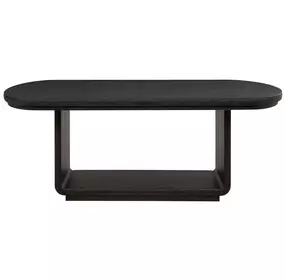 Leandro Burnished Black Extendable Rectangular Dining Room Set