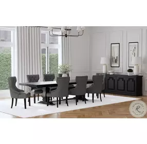 Baney Gray Upholstered Side Chair