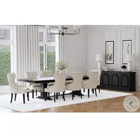 Baney Beige Upholstered Side Chair