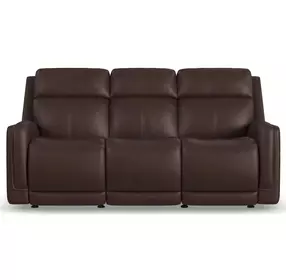 Alister Burnt Umber Triple Power Glider Reclining Living Room Set