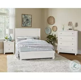Fundamentals White Full Panel Bed