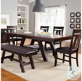 Ellington Light And Dark Espresso Bench