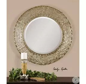 Alita Antique Silver Champagne Mirror