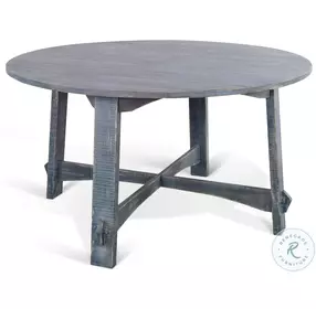 Willow Nest Ocean Blue 54" Round Dining Table