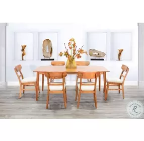 Cinnamon Mindi Medium Brown 72" Rectangular Dining Table