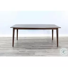 Rustic Refined Dark Brown 72" Rectangular Dining Table