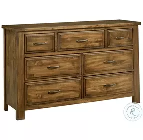 Maple Road Antique Amish 7 Drawer Dresser