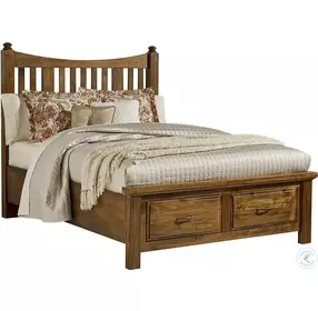 Maple Road Antique Amish Poster Storage Bedroom Set