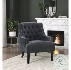 Charisma Black Accent Chair