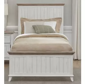 Beach Comber Weathered White And Sand Top Youth Panel Bedroom Set