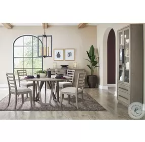 Sleek Minimal Moonstone Server with Bar Cabinet