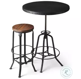 EngleWood Hall Black Adjustable Height Pub Table