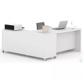 Pro-Linea White L-Desk