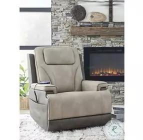 Serenity Zone Sand Performance Fabric Power Lift Recliner