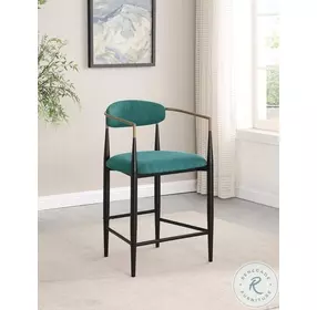 Tina Green Upholstered Counter Height Stool Set Of 2