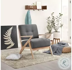 Ollen Dark Gray Accent Chair