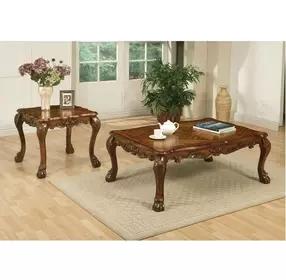Dresden Cherry Oak Square End Table