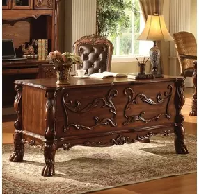 Dresden Cherry Oak 74" Executive Writing Desk