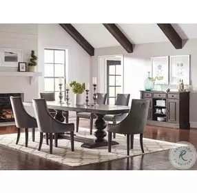Phelps Gray Velvet Dining Chair Set Of 2