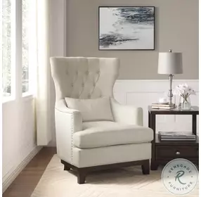 Adriano Beige Accent Chair