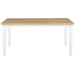 Andrews Light Ash and White Rectangular Dining Room Set