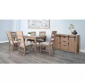 Sierra Beige Upholstered Dining Chair Set of 2