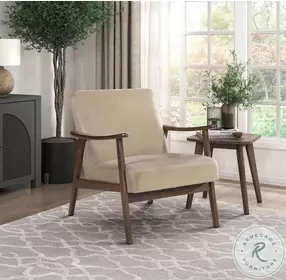 Landers Light Brown Accent Chair