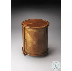Lawrie Masterpiece Olive Ash Burl Drum Table