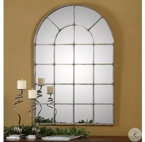 Barwell Anodized Plated Silver Mirror