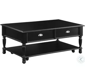 Sanders Black Lift Top Occasional Table Set