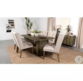 Tyler Mango Brown Rectangular Dining Table