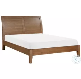 Evans Wire Brushed Light Brown Platform Bedroom Set