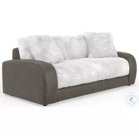 Snowball Taupe And White Living Room Set