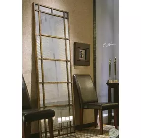 Avidan Antique Rustic Bronze Floor Mirror