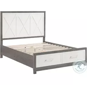 Rowan Youth Platform Bedroom Set with Footboard Storage