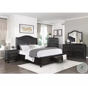 Herman Charcoal Brown Nightstand