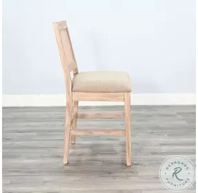 Sagewyn Wheat Cane Back Counter Height Stool Set of 2