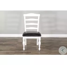Willow Nest European Cottage House Ladderback Dining Chair Set of 2