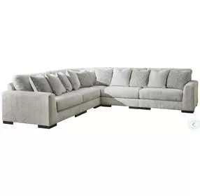 Regent Park Pewter 5 Piece Modular Sectional
