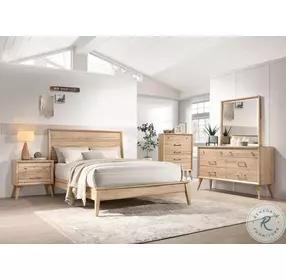 Marrin Natural Oak 2 Drawer Nightstand