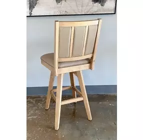 Logans Edge Brown High Back Swivel Barstool