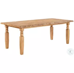 Logan's Edge Natural Live Edge Leg Dining Table