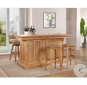 Logan's Edge Natural Bar Stool Set Of 2