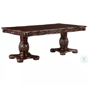 Adelina Cherry Birch Veneer Extendable Dining Room Set