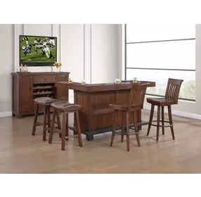 Gettysburg Dark Distressed 2 Door Spirit Cabinet