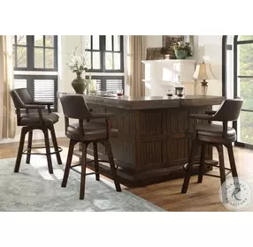 Gettysburg Dark Distressed Bar Stool