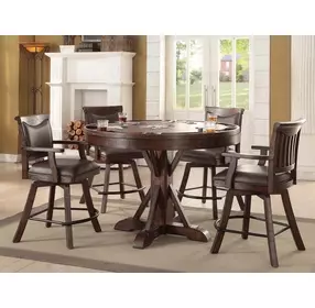 Gettysburg Dark Distressed Spectator Counter Height Stool